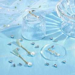 8 пара латунных гаек для ушей/задних частей сережек&nbsp;KK-CN0001-06A