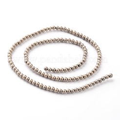 Немагнитные синтетический гематит бисер пряди G-A140-17-4mm