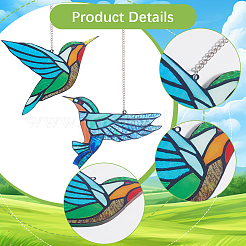 Акриловые подвесные украшения колибри&nbsp;HJEW-WH20004-07