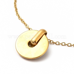 Колье с подвеской в виде цветка из красочной эмали NJEW-F305-01G