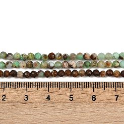 Натуральные хризопразные бисерные пряди G-RM2025425-A01-3mm