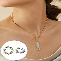 8 шт. Открытые соединительные кольца из нержавеющей стали 304&nbsp;STAS-LP0004-81