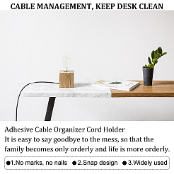 Пластиковые зажимы для управления кабелем AJEW-WH0250-40