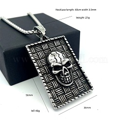 Винтажный панк-кулон в виде черепа из нержавеющей стали 304 для мужчин.&nbsp;TO1001