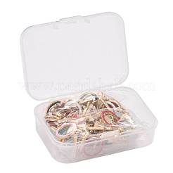 90 pièces 15 styles pendentifs en émail en alliage plaqué or clair&nbsp;ENAM-LS0001-02LG