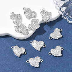 Dijes conectores de latón con micro pavé de circonita cúbica transparente de Shegrace&nbsp;XGRQ3K904-563P