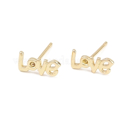 Clous d'oreilles en laiton&nbsp;EJEW-P346-02A-G