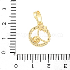 Латунные микро проложить кубического циркония подвески&nbsp;KK-D357-04A-G