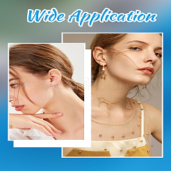 40 шт. 2 цвета фурнитура для сережек-гвоздиков из нержавеющей стали 304&nbsp;STAS-LP0002-09