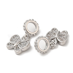 Латунные микропаве прозрачные подвески с фианитом&nbsp;KK-M246-32P