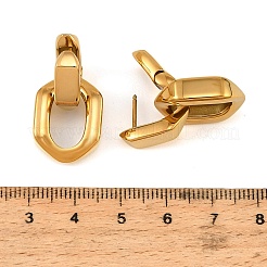 女性用304ステンレススチール製フープピアス  ゴールドカラー  30x15x14.5mm&nbsp;SA-CBAABBA-16G