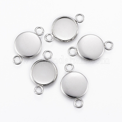 Anlaufgeschützte Cabochon-Anschlussfassungen aus Edelstahl 304&nbsp;X-STAS-E146-19P-10mm