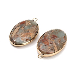 Pendentifs en jaspe impérial synthétique teint&nbsp;GG-CBAA20A-04G-01