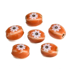 Perles de porcelaine à la main imprimés&nbsp;PR-CBAB520-17