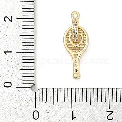 Латунные микропаве прозрачные кубические циркониевые подвески KK-G522-32G