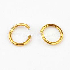 Алюминиевая проволока открыты кольца прыжок&nbsp;ALUM-R005-1.0x8mm