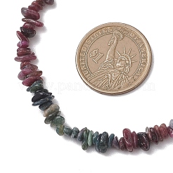 Натуральные разноцветные бусы из турмалина&nbsp;NJEW-JN05802