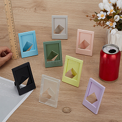 8шт 8-х цветная пластиковая подставка для фоторамки&nbsp;AJEW-FG0004-68