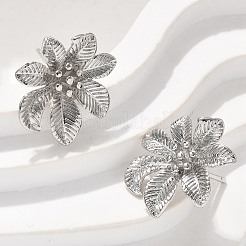 Латунь серьги EJEW-Q015-06P