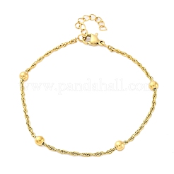 Браслеты-цепочки из нержавеющей стали 304 для женщин BJEW-C094-04G