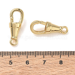 真鍮製のゲートリング留め金  18KGP本金メッキ  23x9x7.5mm  穴：2.6mm&nbsp;KK-CBA50B0-38G