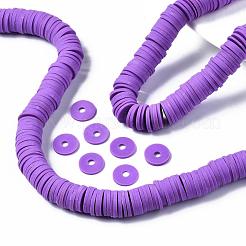 Плоские круглые бусины из глины ручной работы полимерные&nbsp;CLAY-R067-12mm-01