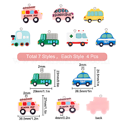 Подвески из смолы в стиле 28 шт.&nbsp;FIND-SC0002-80