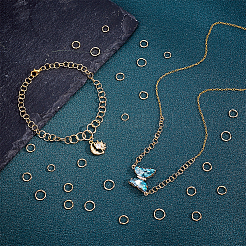 240 шт. 6 стиля латунных соединительных колец&nbsp;KK-PH0013-98