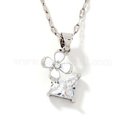 Осенняя европейская и американская мода: ожерелья с подвесками в виде клевера и ветряной мельницы из латуни с прозрачными кубическими цирконами&nbsp;VY0844-1