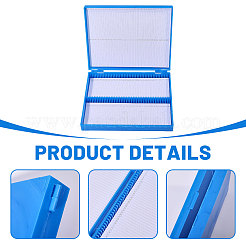Cajas de tinción de portaobjetos de microscopio de plástico&nbsp;AJEW-WH0796-77
