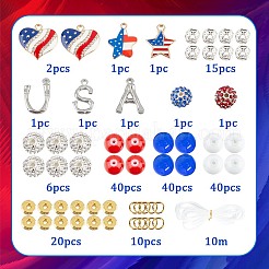 Набор для самостоятельного изготовления браслета ко дню независимости&nbsp;DIY-SC0021-69