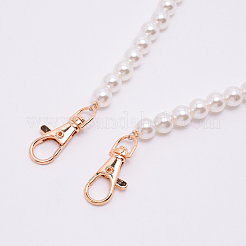 Ручки для мешков с круглыми бусинами из белого акрила&nbsp;FIND-TAC0006-23C-01