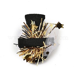 Pince à cheveux en tissu alligator pailleté sur le thème de Noël&nbsp;PHAR-U002-01B