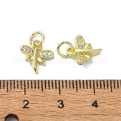 Покрытие стойки латунь микропаве прозрачные подвески из кубического циркония&nbsp;KK-R157-07G