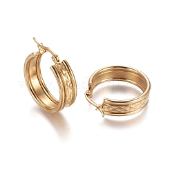 Серьги-кольца из нержавеющей стали 304 STAS-D171-19G