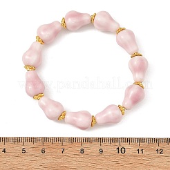 Bracelets extensibles en perles de porcelaine faits à la main&nbsp;BJEW-JB14448