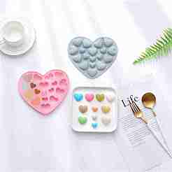 Силиконовые Молды сердца&nbsp;DIY-CJC007-01B