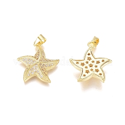 Латунные микропаве прозрачные подвески с фианитом ZIRC-D119-04G