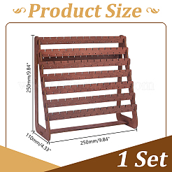 1 шт. 8-х планчатая деревянная подставка для сережек&nbsp;EDIS-HY0001-15