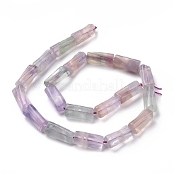 Fluorite naturale perline colonna torsione fili&nbsp;G-L240-02
