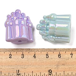 Placcatura uv perle acriliche iridescenti&nbsp;OACR-G039-10