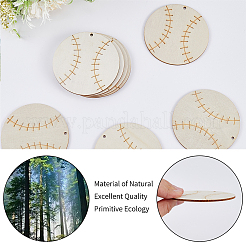 Тема спортивного мяча незаконченная деревянная картина подвесные украшения&nbsp;WOOD-WH20001-12D