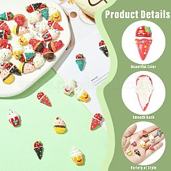 Кабошоны из непрозрачной смолы&nbsp;RESI-CJ0004-88