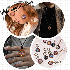 Стеклянные подвески WOOD-NB0001-63B