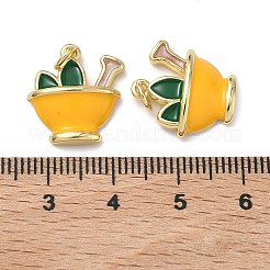 Латунь эмаль подвески&nbsp;KK-H256-07G-02