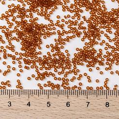 MIYUKIラウンドロカイユビーズ  日本製シードビーズ  （rr134f）マット透明ダークトパーズ  15/0  1.5mm  穴：0.7mm  約5555PCS /ボトル  10 G /ボトル&nbsp;SEED-JP0010-RR0134F