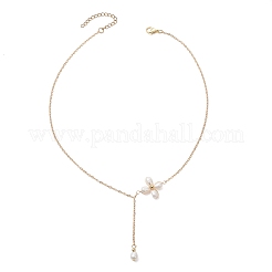 Collares colgantes de perlas de agua dulce cultivadas naturales con flores&nbsp;NJEW-TA00223