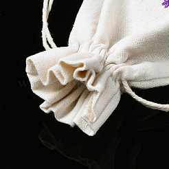 Подарочные пакеты с шнурком из хлопкового холста OP-Q053-013B