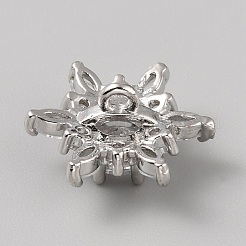 Латунные пуговицы с 1 отверстием и хвостовиком из циркония.&nbsp;FIND-WH0423-95B