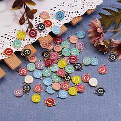 120шт 12 цвета позолоченные подвески из сплава ENAM-SZ0001-64Q